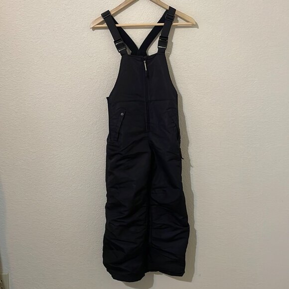 Magellan Outdoors Ski Snow Pants Bibs Overalls Jumper Black Youth Size Small - Picture 1 of 12